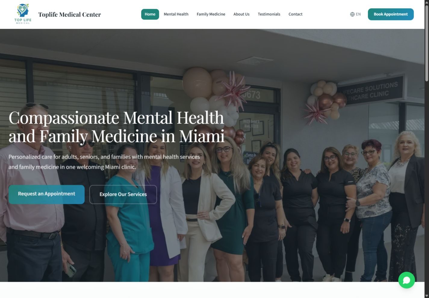 Desktop screenshot of Toplife Medical Center