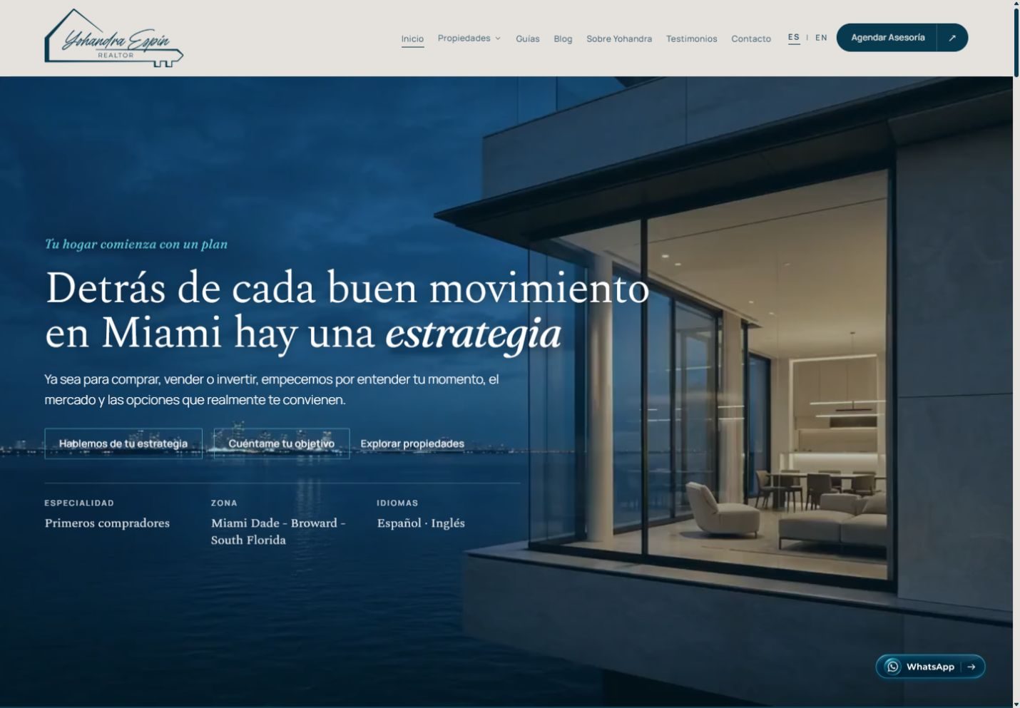 Desktop screenshot of Yohandra Espin Realtor